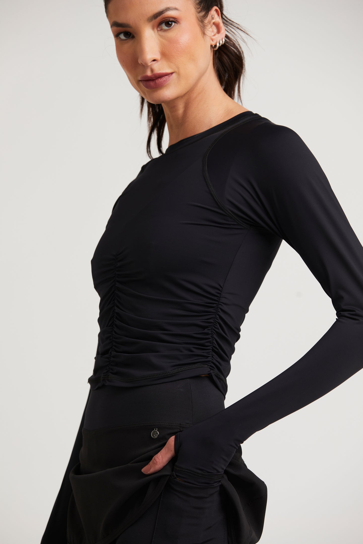 Blusa manga longa franzir UPF50+ (CA03)